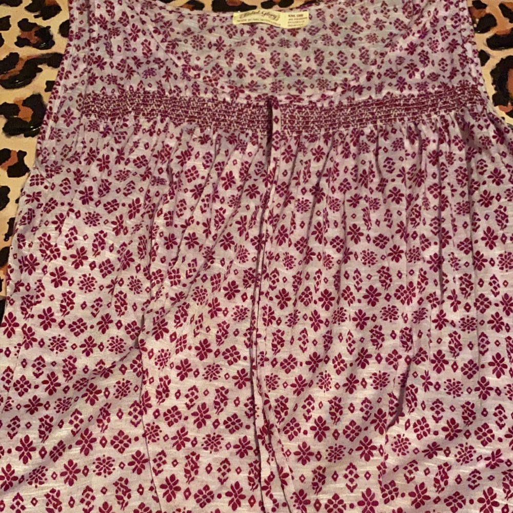 Purple and white dress shirt